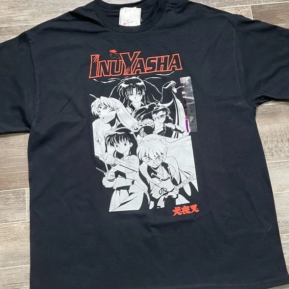 InuYasha Anime T Shirt 2009 Black White - Picture 4 of 8